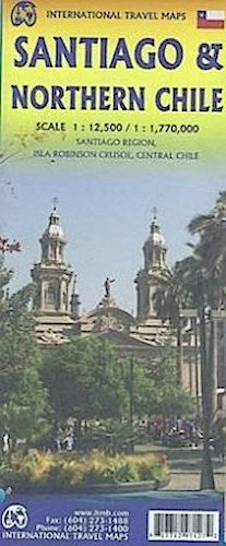 ITM City Map Santiago 1 : 12 500 / Northern Chile 1 : 1 770 000