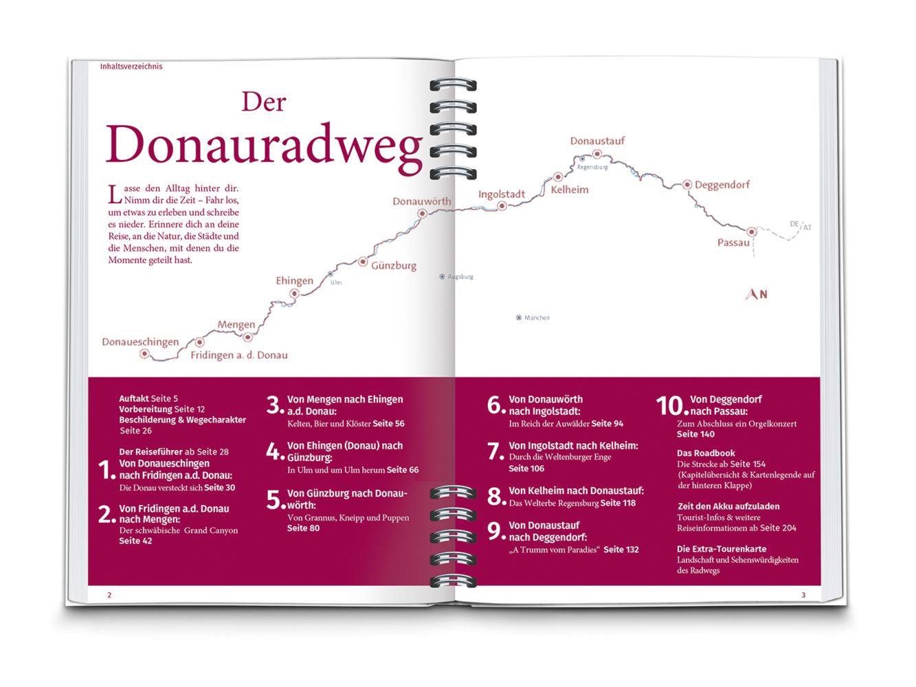 KOMPASS Radreiseführer Donauradweg Deutschland