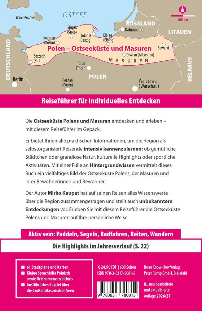 Reise Know-How Reiseführer Polen - Ostseeküste und Masuren