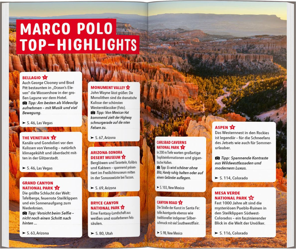 MARCO POLO Reiseführer USA Südwest, Las Vegas, Colorado, New Mexico, Arizona, Utah