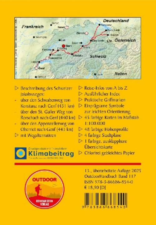 Schweiz: Jakobsweg vom Bodensee zum Genfersee