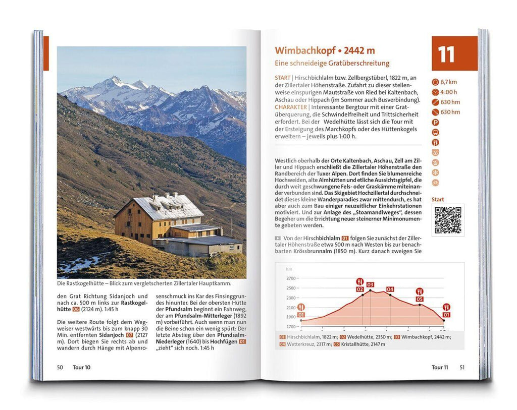 KOMPASS Wanderführer Zillertal, 55 Touren mit Extra-Tourenkarte
