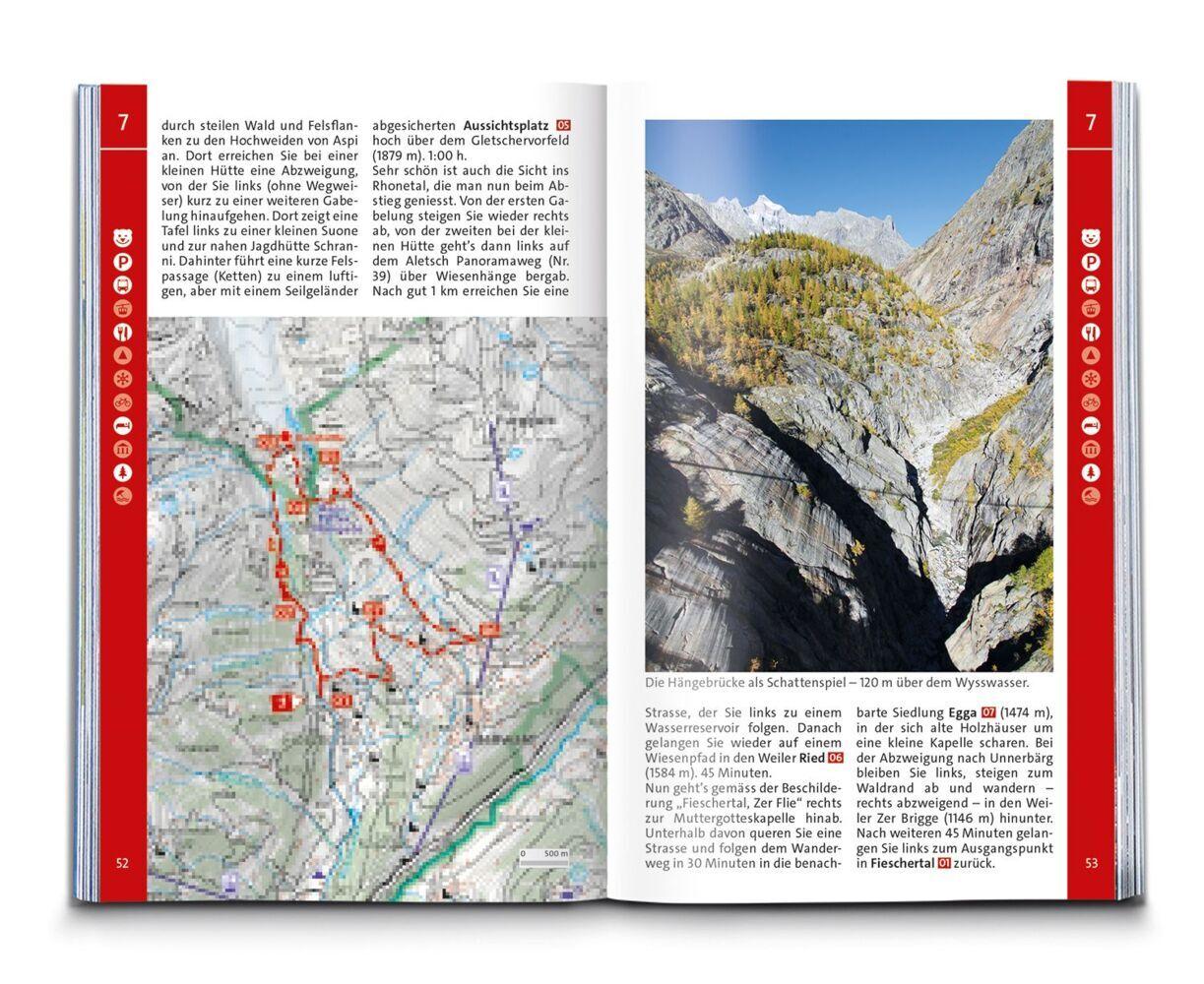 KOMPASS Wanderführer Wallis, 80 Touren mit Extra-Tourenkarte