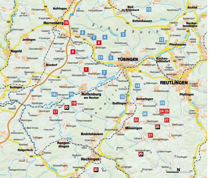Erlebnis-Wanderungen in und um Tübingen