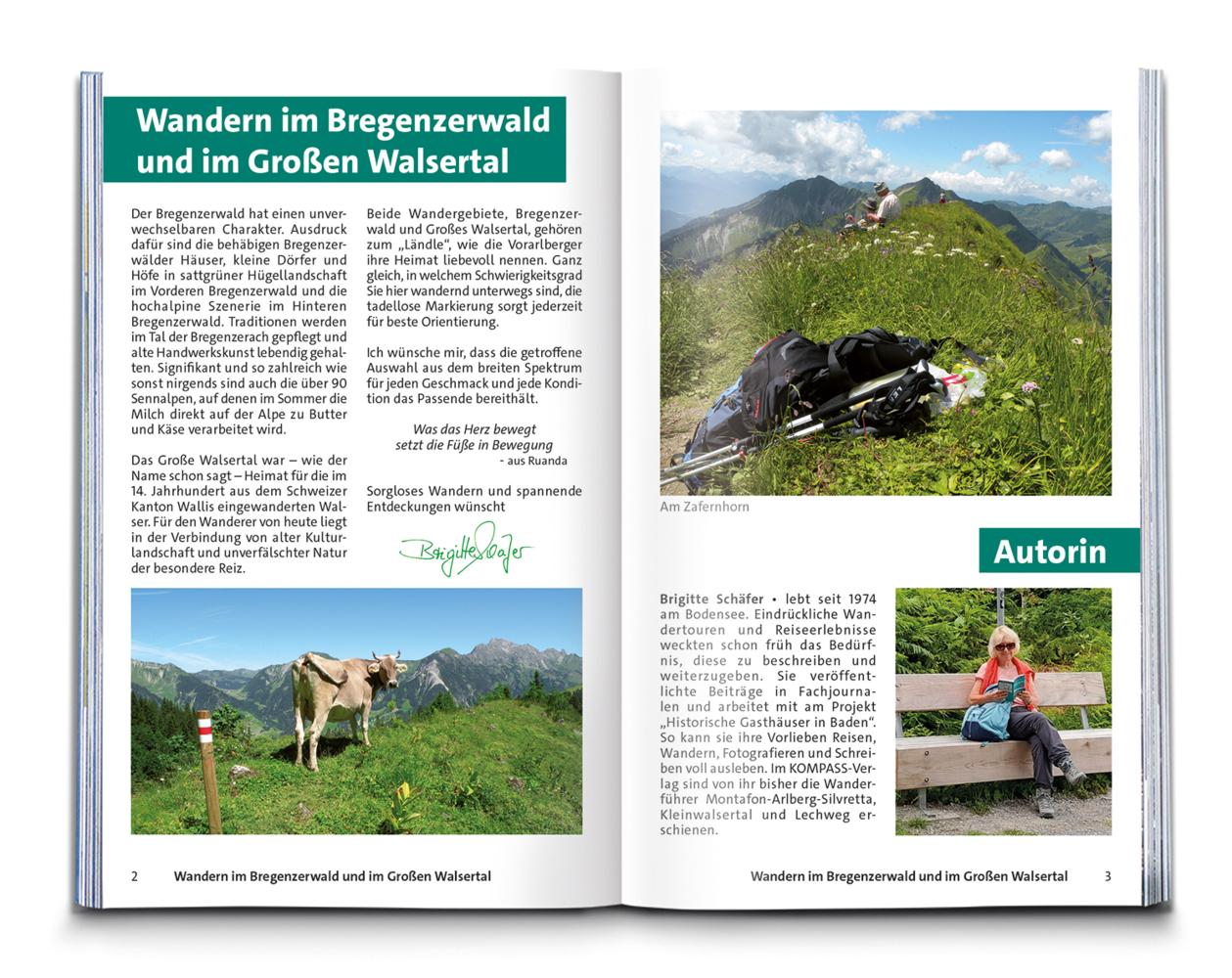 KOMPASS Wanderführer Bregenzerwald und Großes Walsertal, 60 Touren mit Extra-Tourenkarte