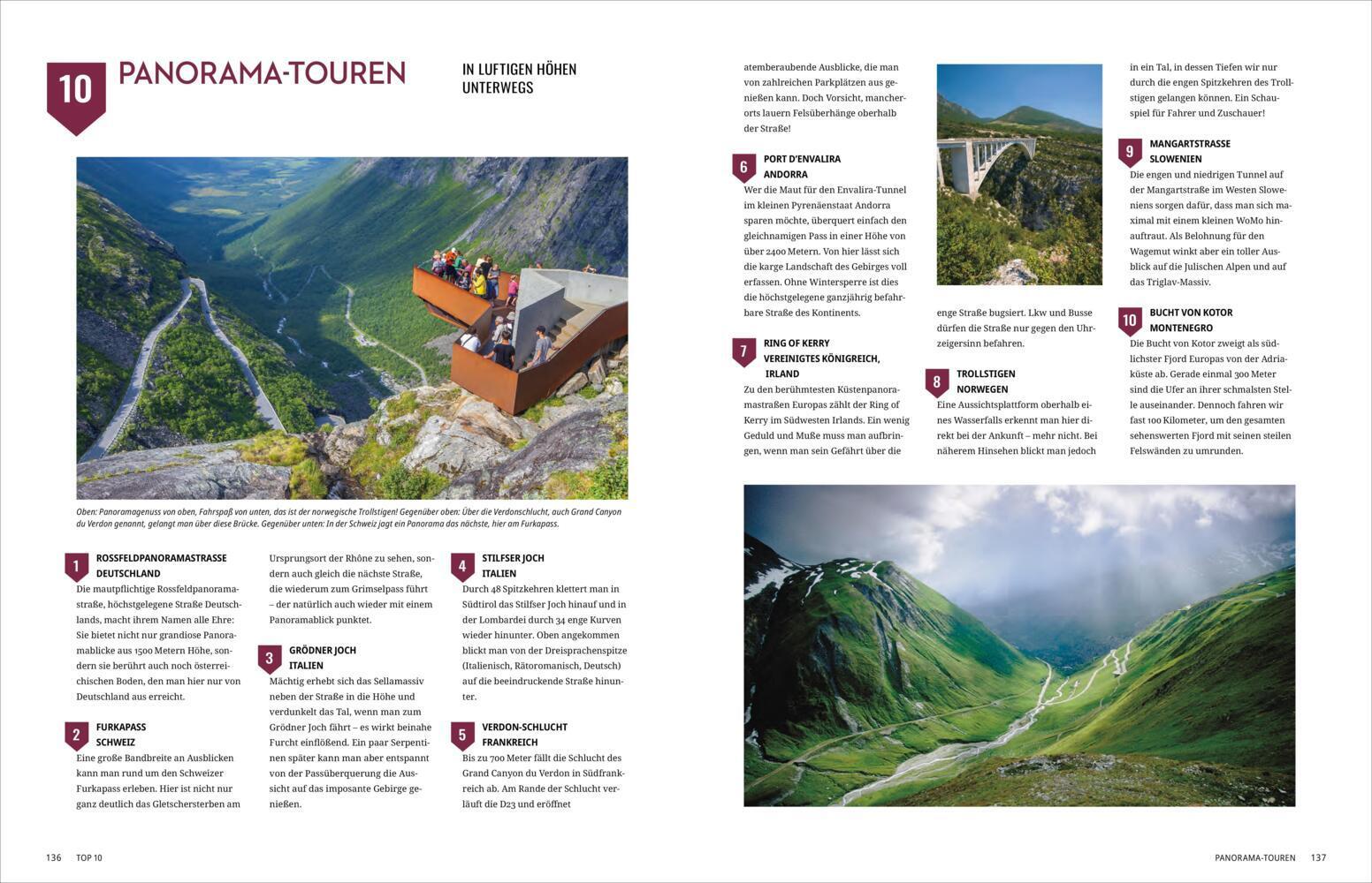 In 225 Reisen mit Wohnmobil und Campervan durch Europa