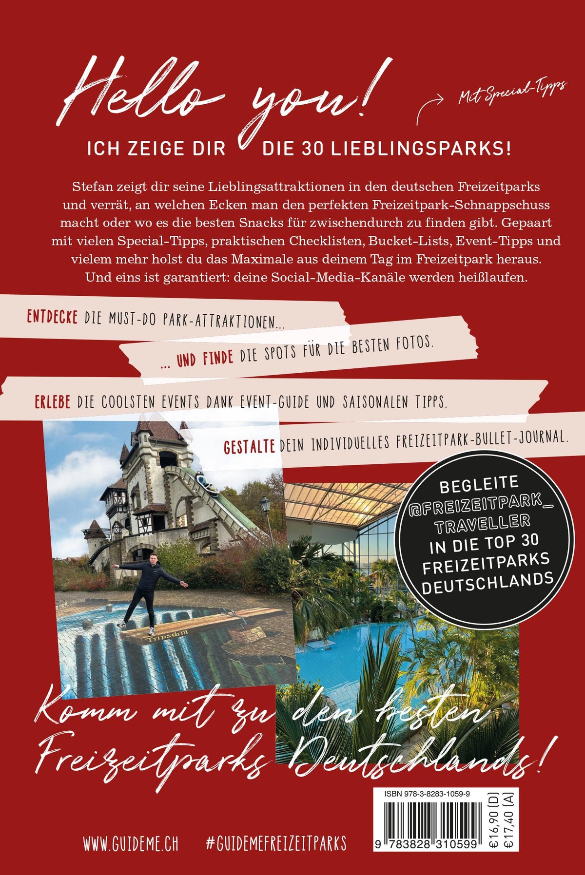 GuideMe Reiseführer \"Die 30 besten Freizeitparks Deutschlands inkl. Wasserparks & Thermen\"
