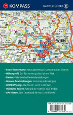 KOMPASS Wanderführer Wien mit Wienerwald, Wein- und Waldviertel, 60 Touren mit Extra-Tourenkarte