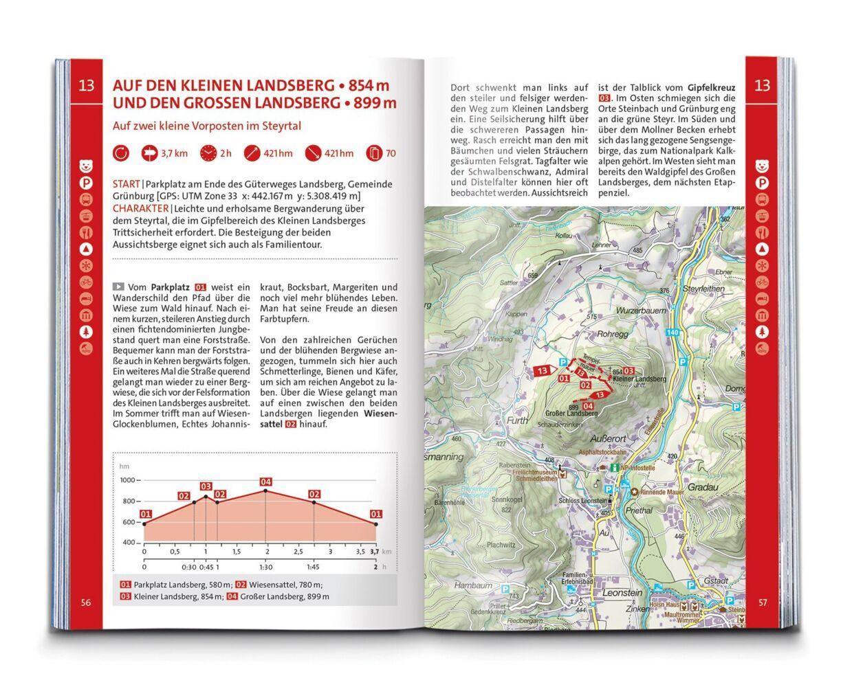 KOMPASS Wanderführer Nationalpark Kalkalpen - Pyhrn-Priel, Enns- und Steyrtal, 56 Touren mit Extra-Tourenkarte