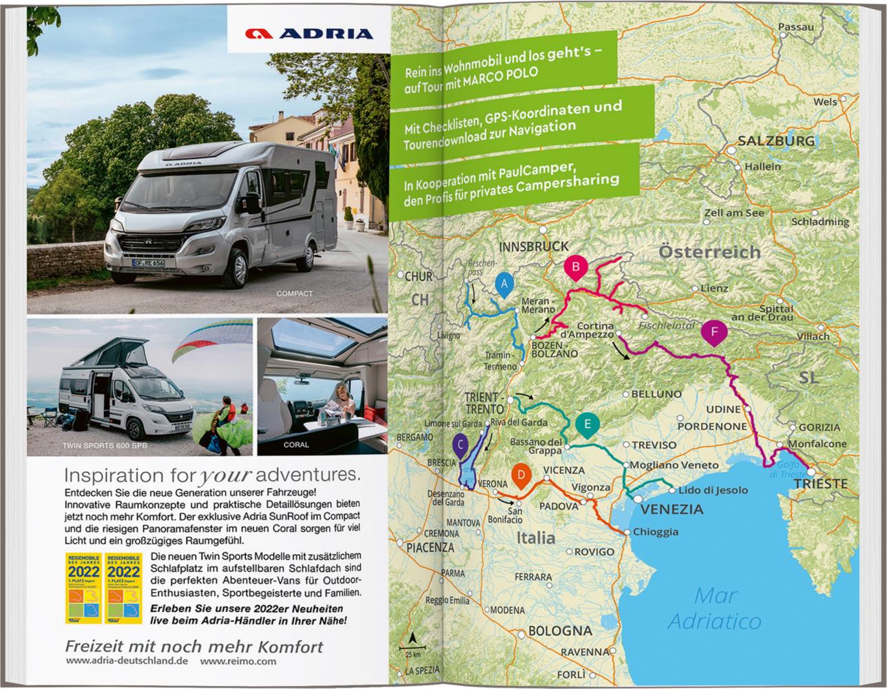 MARCO POLO Camper Guide Südtirol, Gardasee & Venetien
