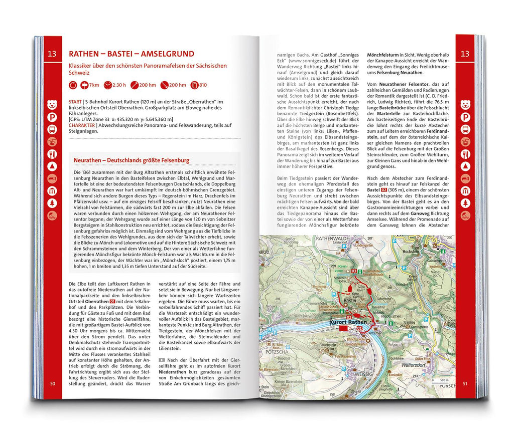 KOMPASS Wanderlust Elbsandsteingebirge und bei Dresden