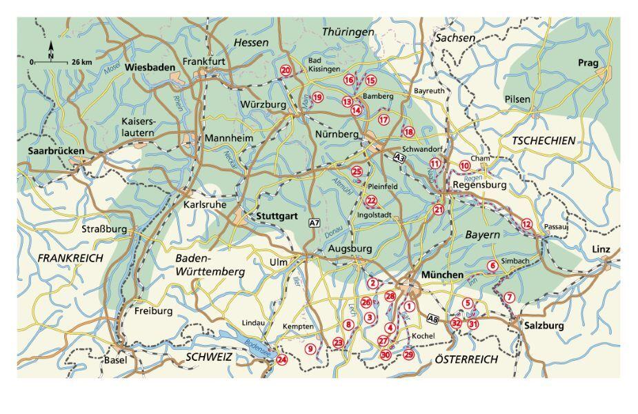 Die schönsten Kanutouren in Bayern