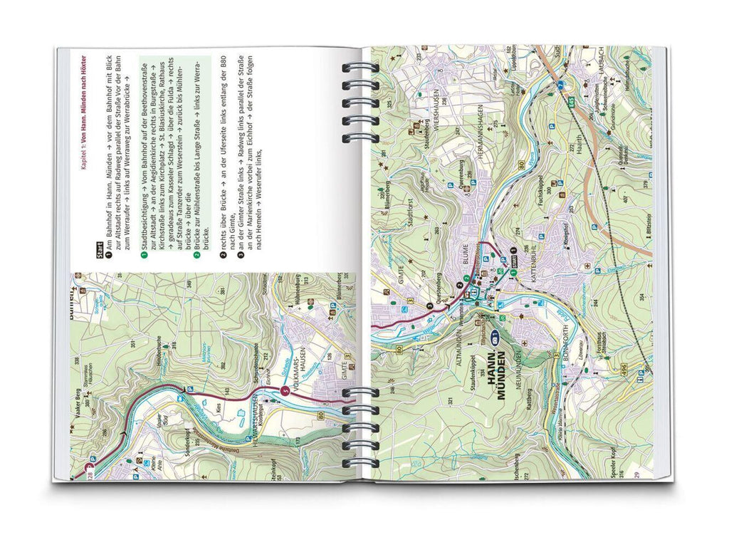 KOMPASS Radreiseführer Weser-Radweg