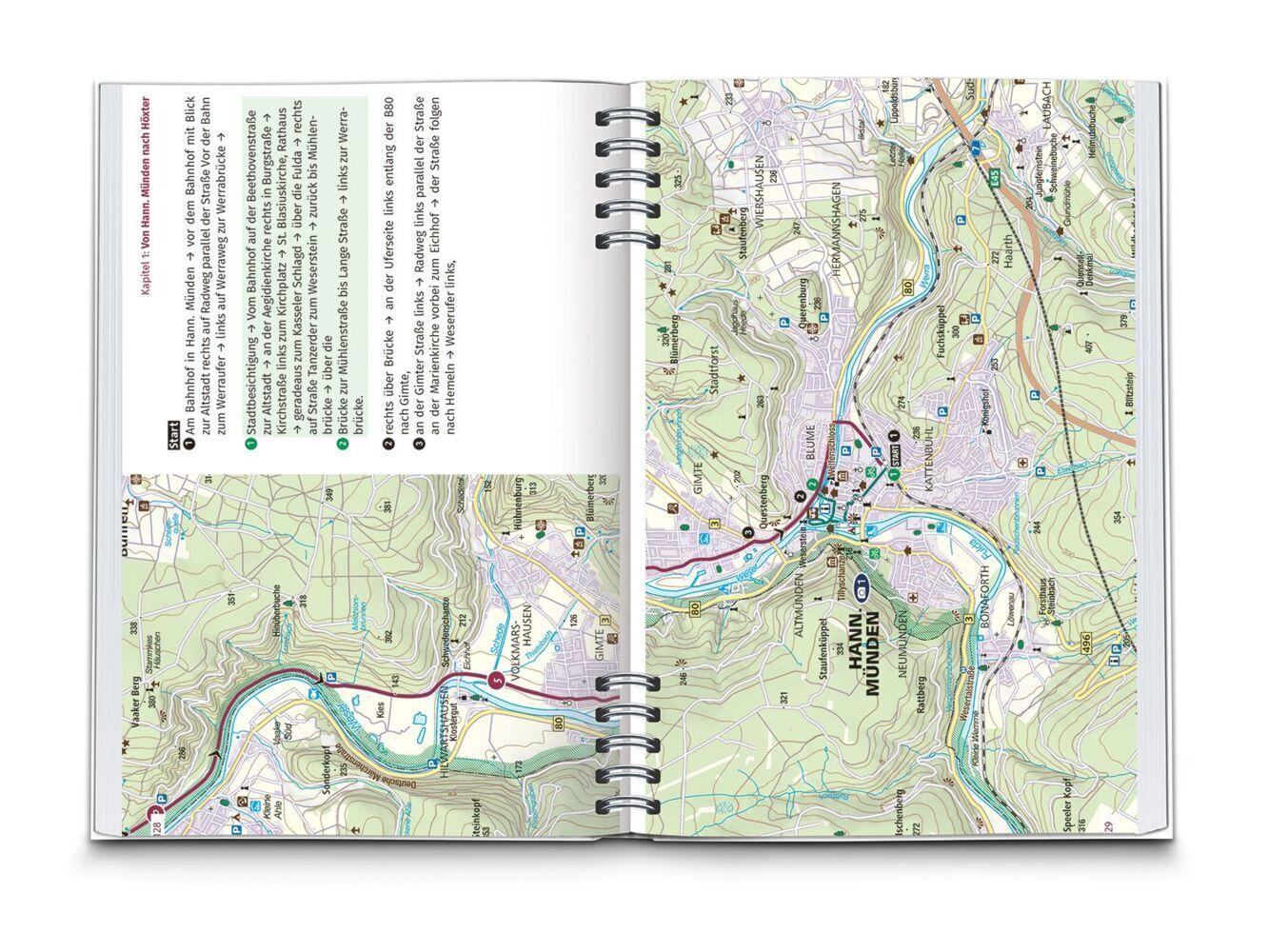 KOMPASS Radreiseführer Weser-Radweg