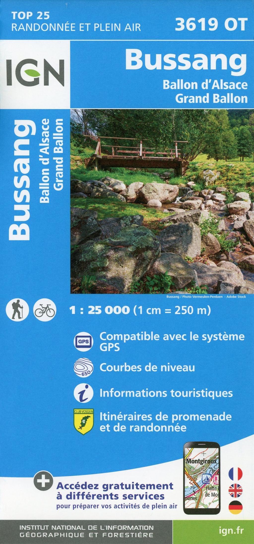 Bussang.Ballon D'Alsace.Le Grand Ballon 1:25 000