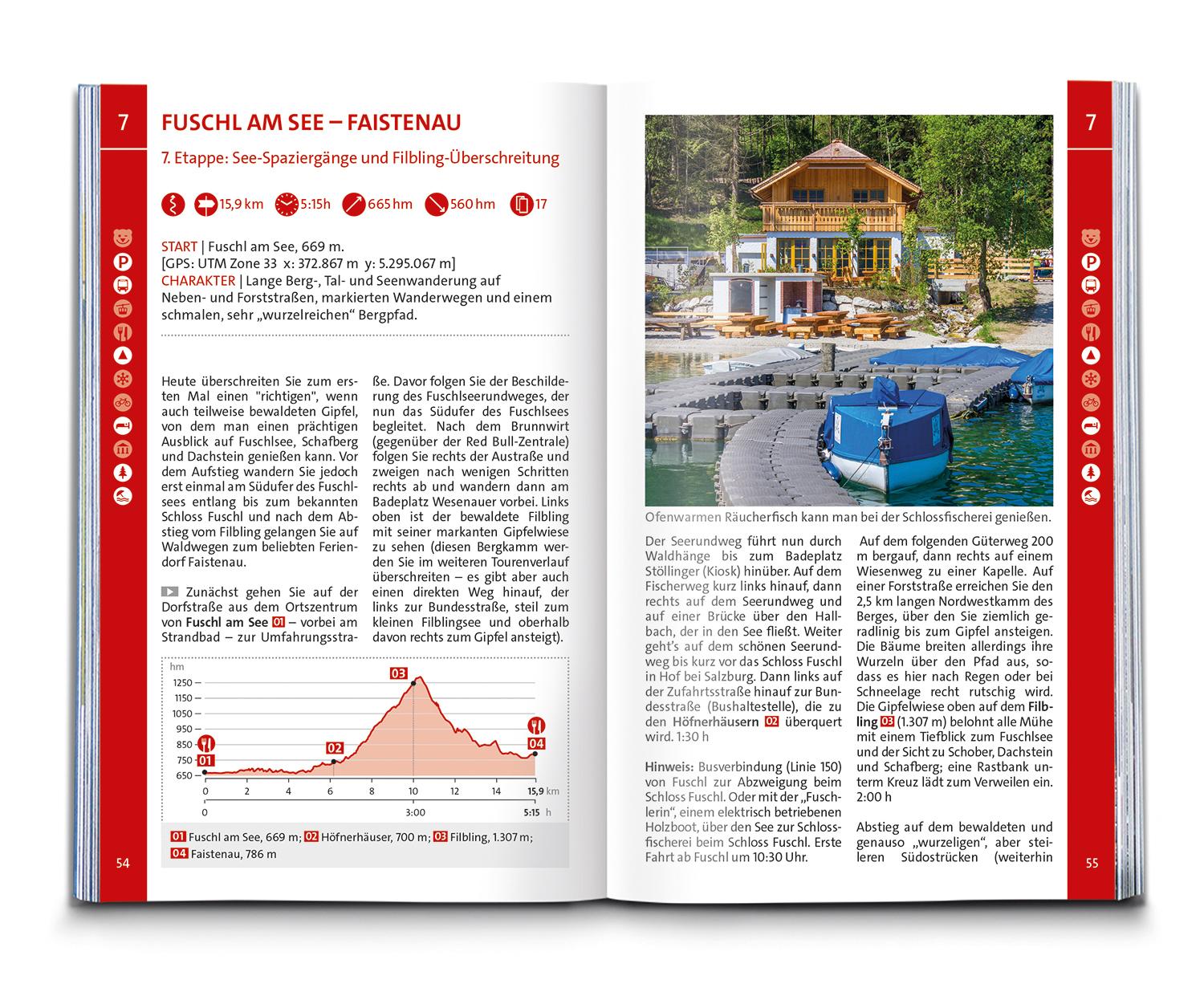 KOMPASS Wanderführer Salzkammergut BergeSeen Trail, 61 Touren mit Extra-Tourenkarte