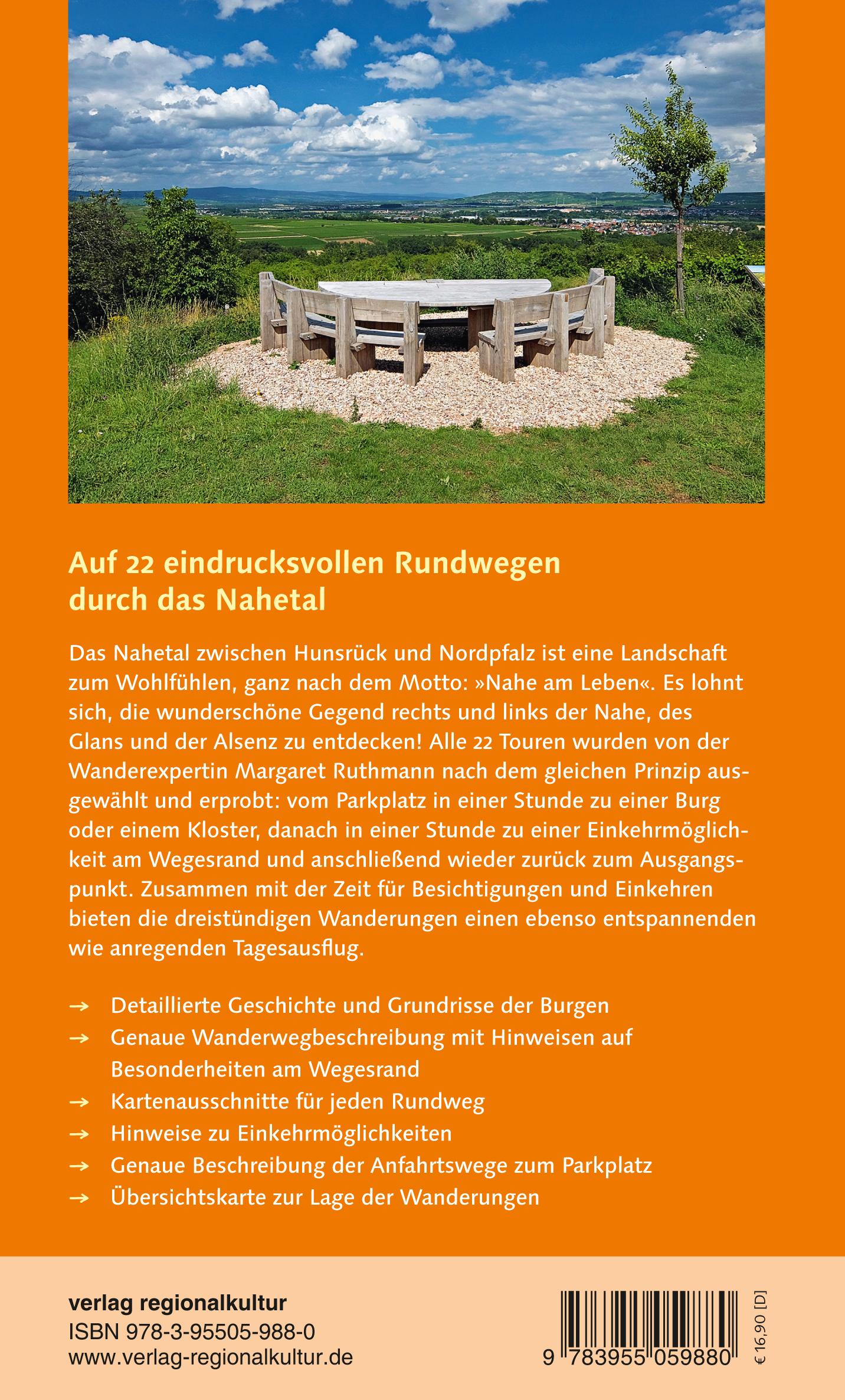 Burgenwandern an Nahe, Glan und Alsenz, im Pfälzer Bergland und im Hunsrück