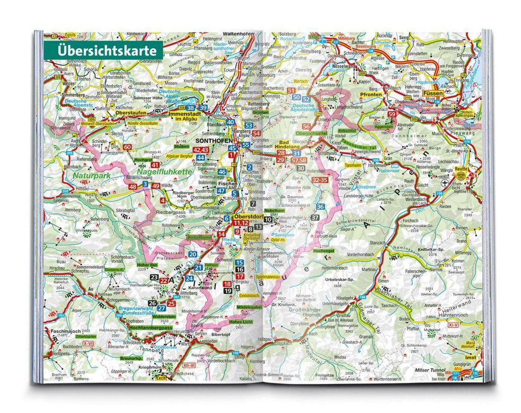 KOMPASS Wanderführer Allgäu, Allgäuer Alpen, 60 Touren mit Extra-Tourenkarte