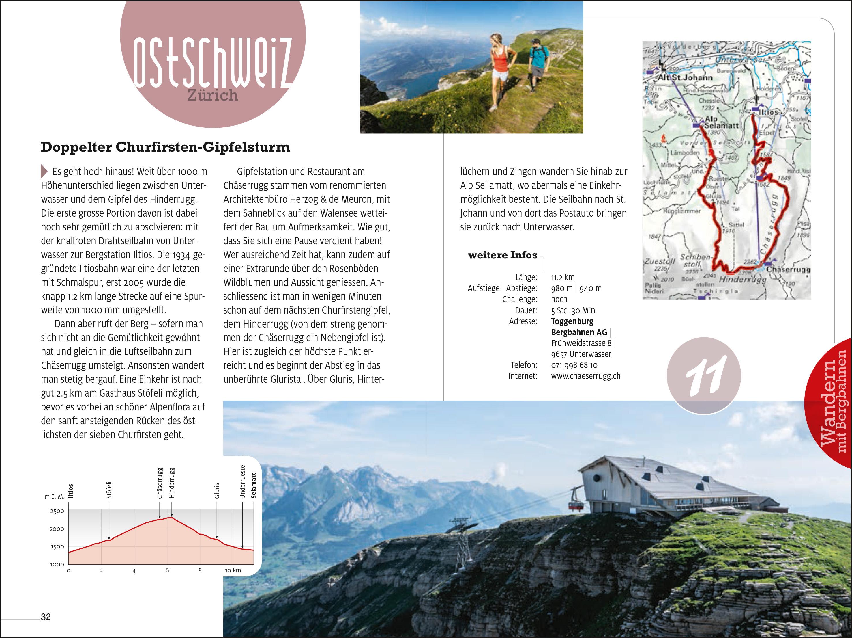 Wandern mit Bergbahnen Erlebnis Schweiz