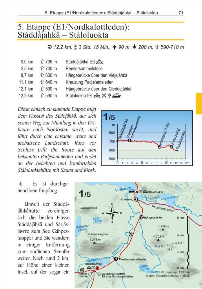 Nordkalottleden über den E1 von Kvikkjokk/Sulitjelma nach Kautokeino