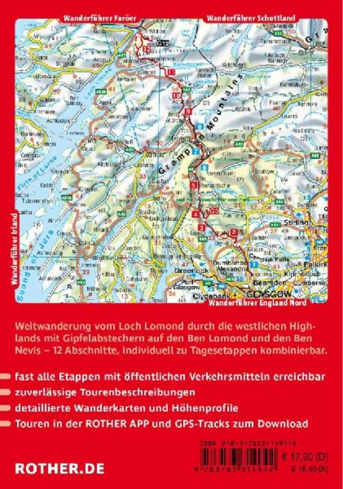 ROTHER Wanderführer Schottland: West Highland Way. 12 Etappen und 2 Gipfeltouren