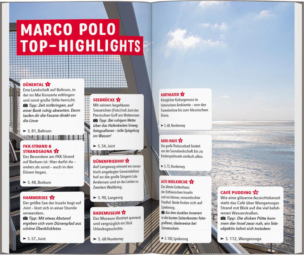 MARCO POLO Reiseführer Ostfriesische Inseln, Baltrum, Borkum, Juist, Langeoog, Norderney, Spiekeroog, Wangerooge