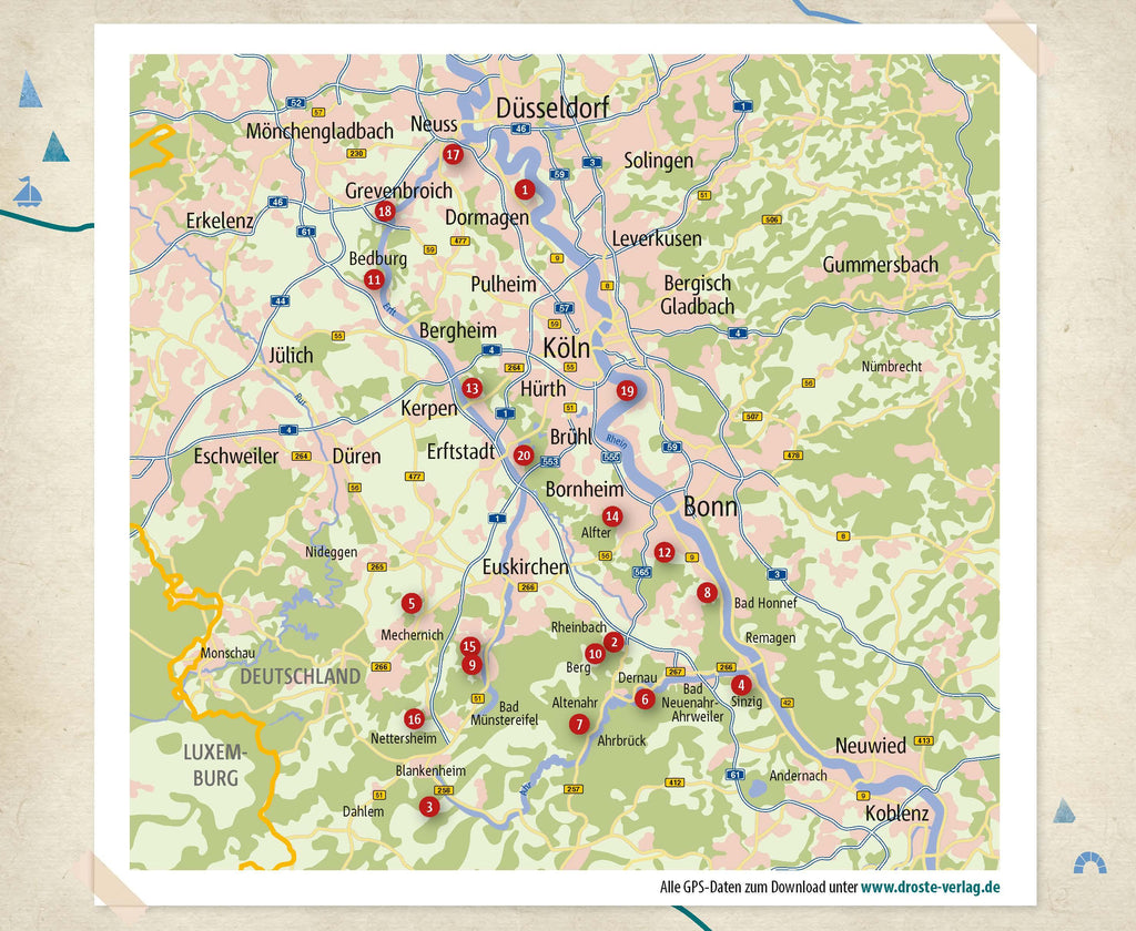 Rhein, Ahr, Erft. Wanderungen für die Seele