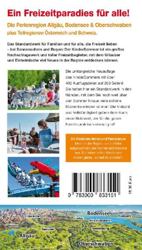 Kindersommer Reiseführer für Allgäu Bodensee Oberschwaben