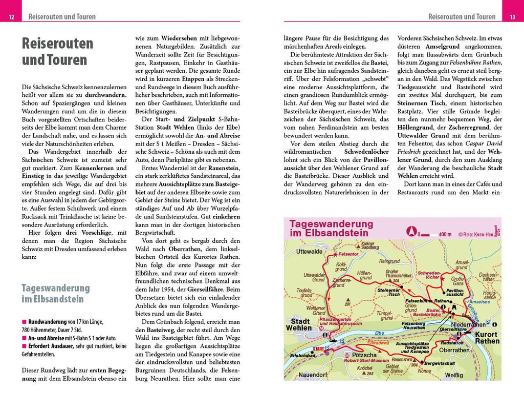 Reise Know-How Reiseführer Sächsische Schweiz mit Dresden