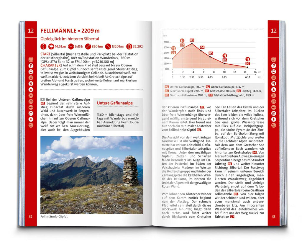 KOMPASS Wanderführer Montafon, Arlberg, Silvretta, 60 Touren mit Extra-Tourenkarte