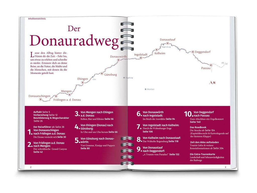 KOMPASS Radreiseführer Donauradweg Deutschland