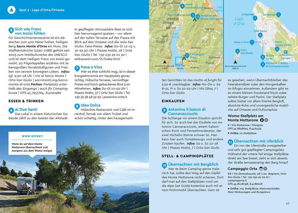 MARCO POLO Camper Guide Lombardei, Piemont & Ligurien