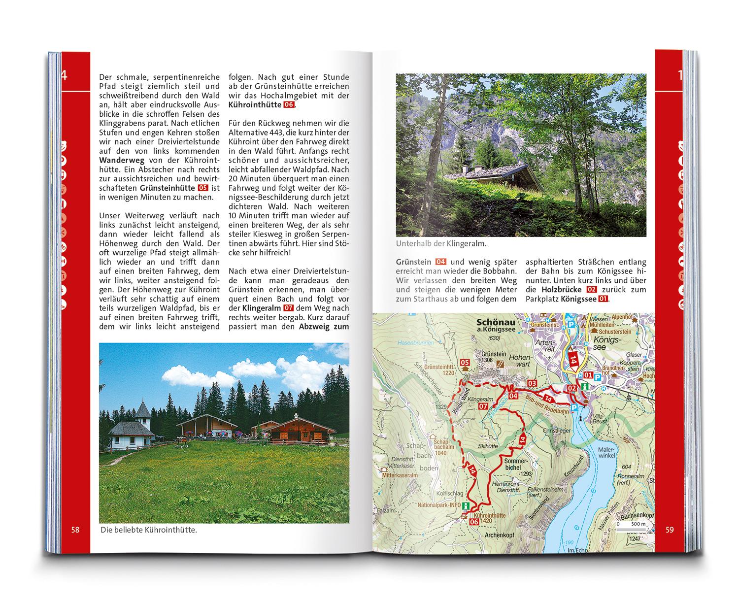 KOMPASS Wanderführer Königssee, Nationalpark Berchtesgaden, Watzmann, 42 Touren mit Extra-Tourenkarte