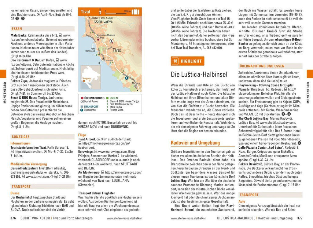 Stefan Loose Reiseführer Balkan, Die Adria-Route. Slowenien, Kroatien, Bosnien und Herzegowina, Montenegro, Albanien