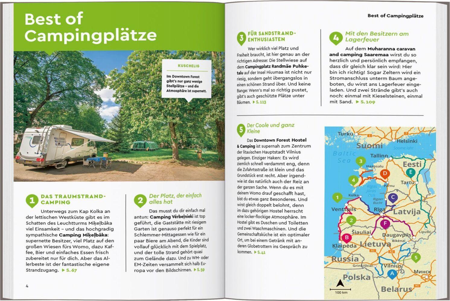 MARCO POLO Camper Guide Baltikum: Estland, Lettland & Litauen