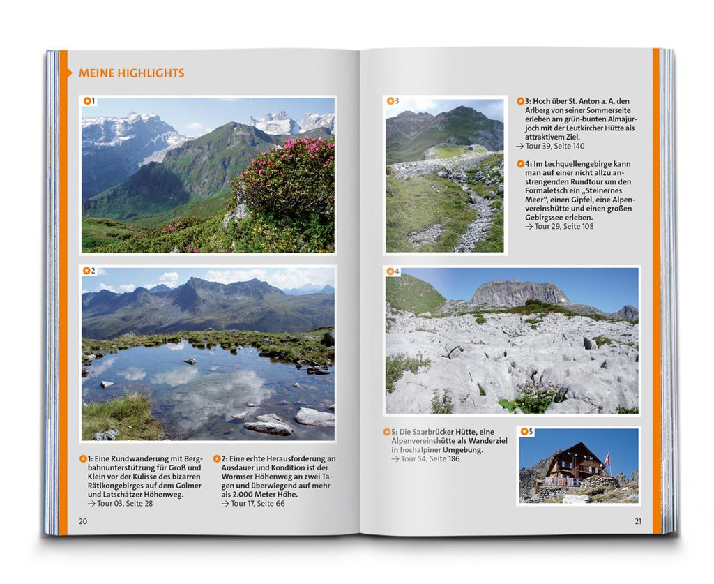 KOMPASS Wanderführer Montafon, Arlberg, Silvretta, 60 Touren mit Extra-Tourenkarte