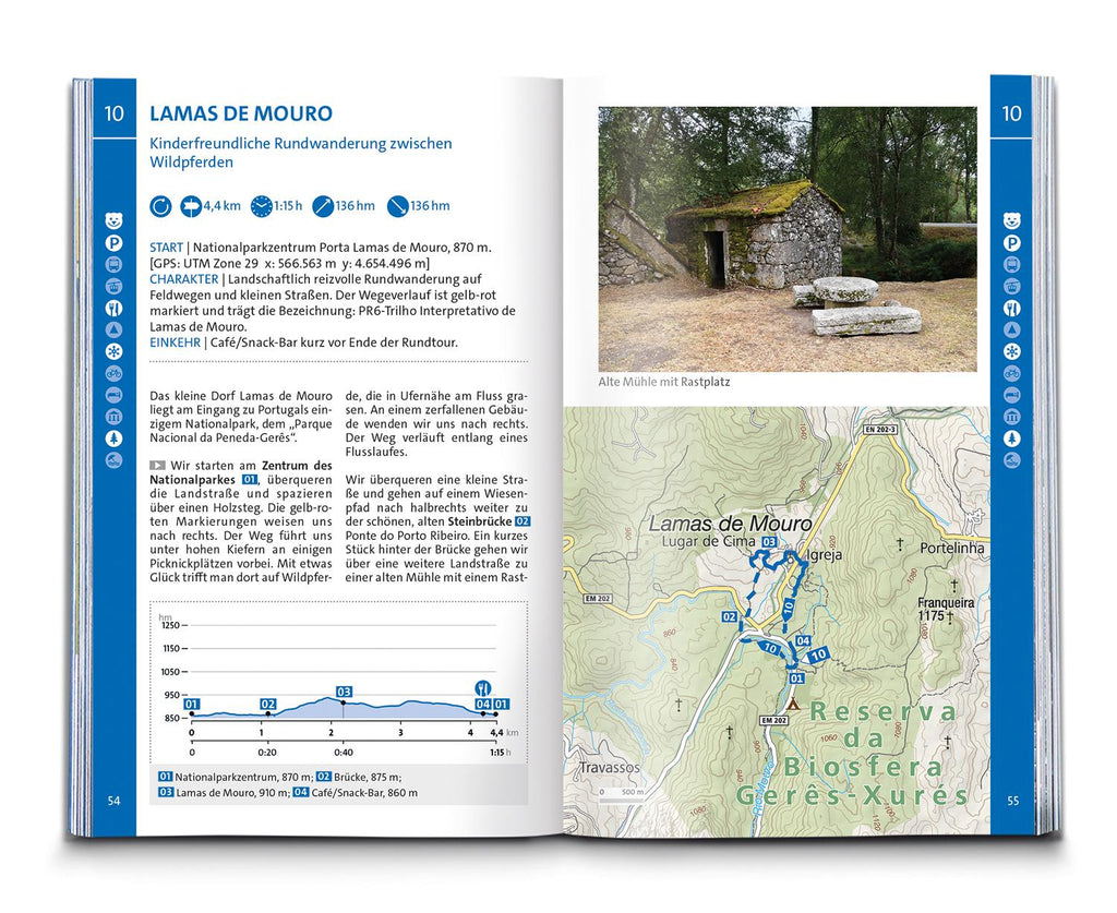 KOMPASS Wanderführer Portugal Nord, 55 Touren mit Extra-Tourenkarte