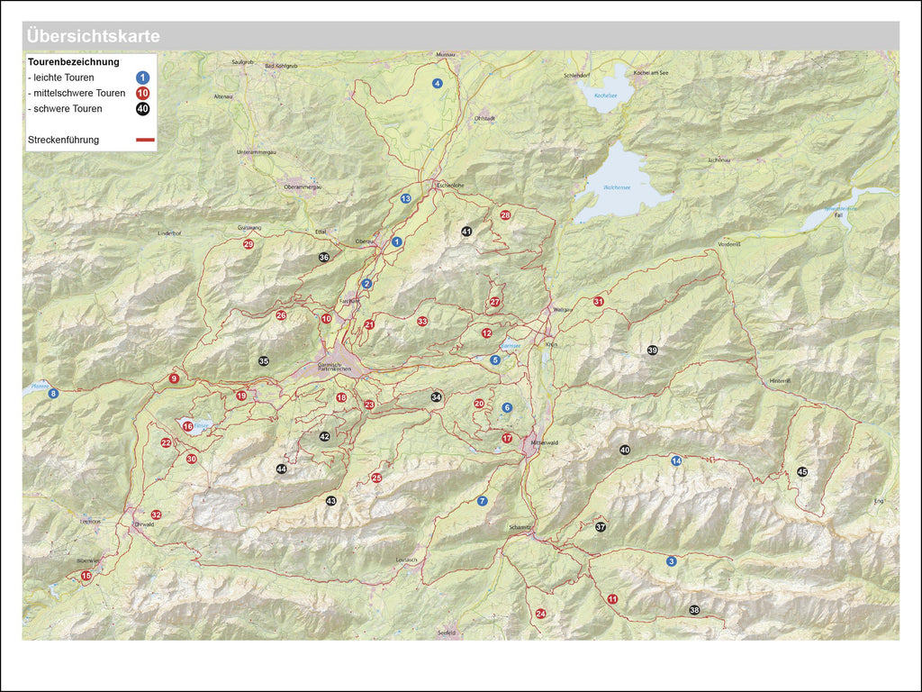Mountainbike Touren Wetterstein - Karwendel West - Estergebirge