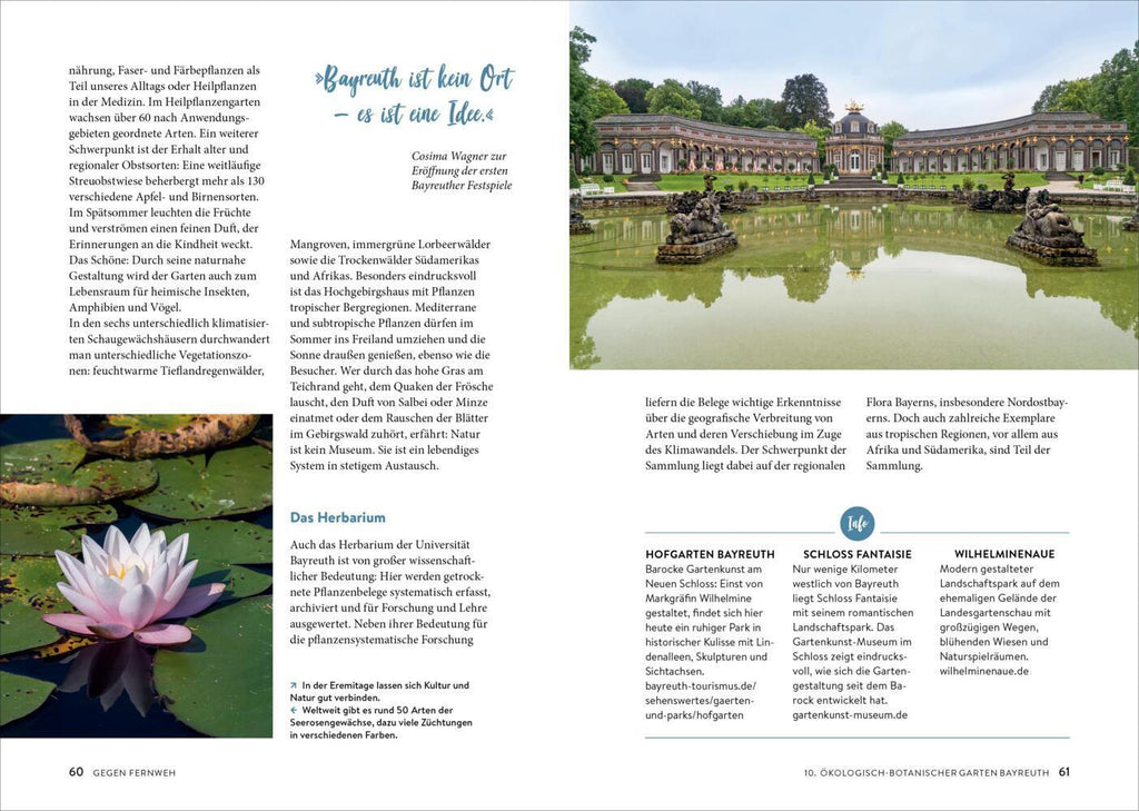 Gartenreisen - Botanische Gärten und Parks in Deutschland