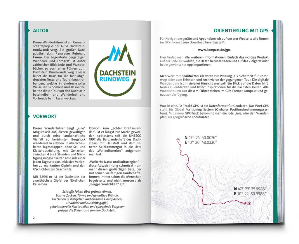 KOMPASS Wanderführer Dachstein-Rundwanderweg, 8 Etappen