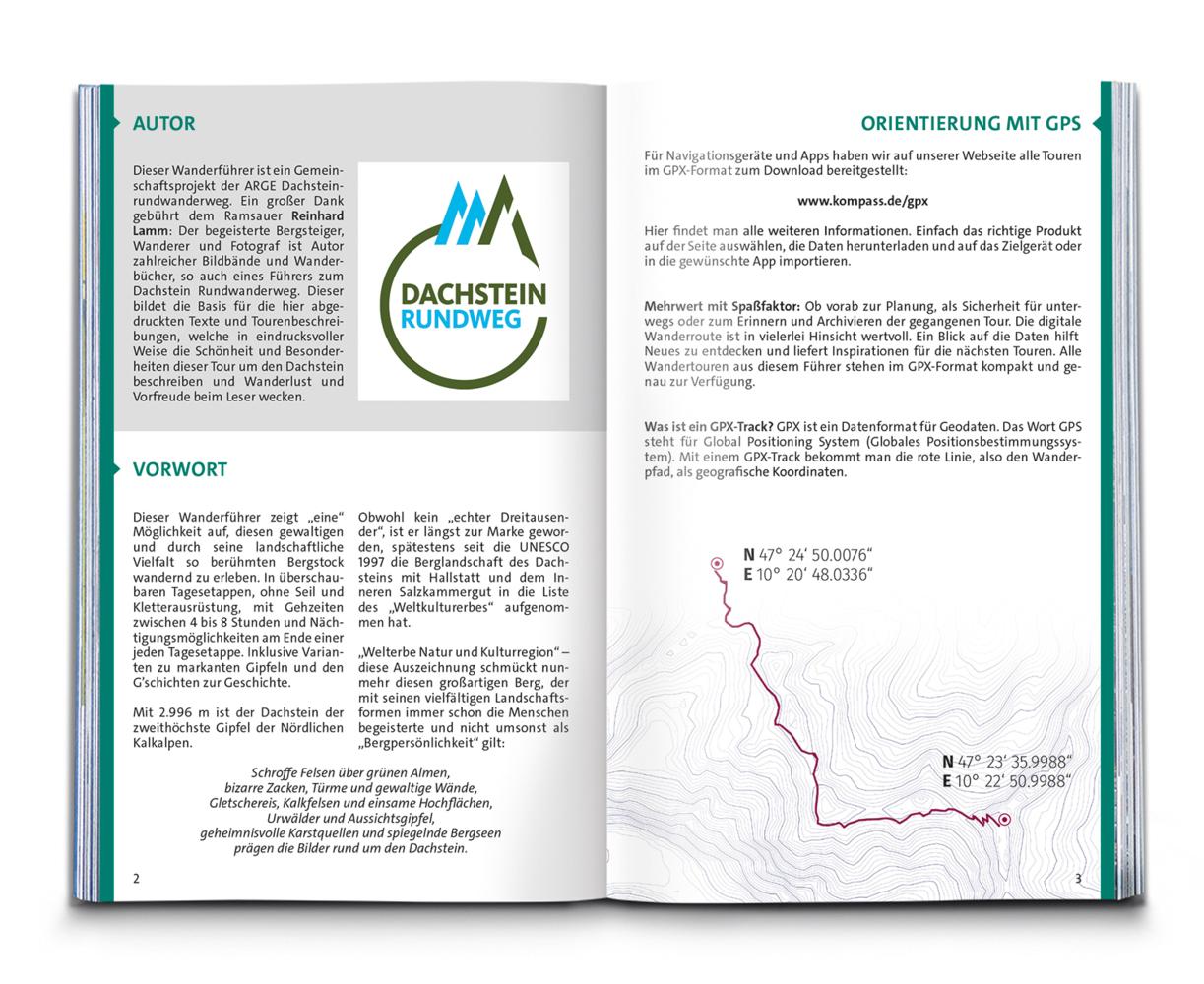 KOMPASS Wanderführer Dachstein-Rundwanderweg, 8 Etappen