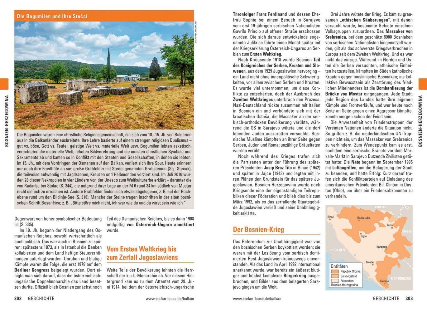Stefan Loose Reiseführer Balkan, Die Adria-Route. Slowenien, Kroatien, Bosnien und Herzegowina, Montenegro, Albanien