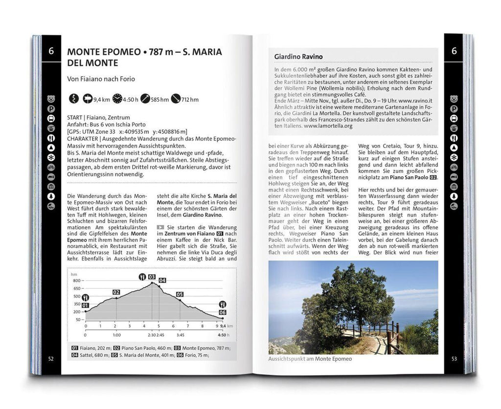 KOMPASS Wanderführer Golf von Neapel, Ischia, Capri, Halbinsel Sorrent, Amalfi-Küste und Cilento, 60 Touren mit Extra-Tourenkarte