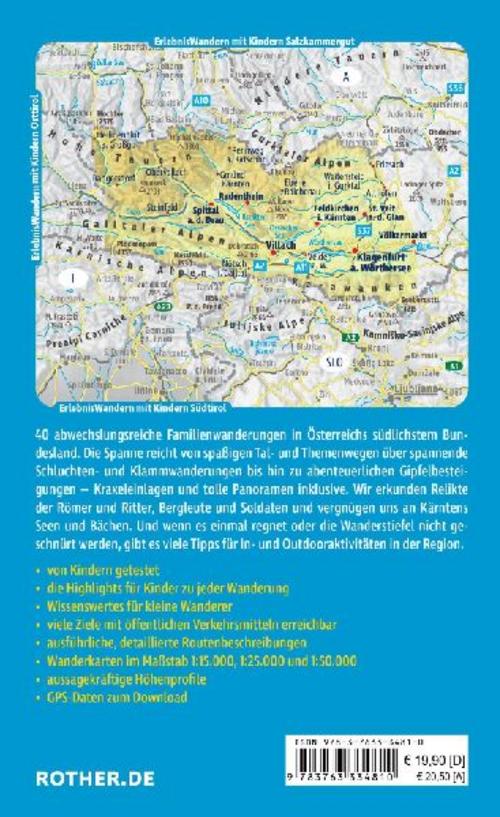 ROTHER Wanderbuch ErlebnisWandern mit Kindern Kärnten. 40 Touren