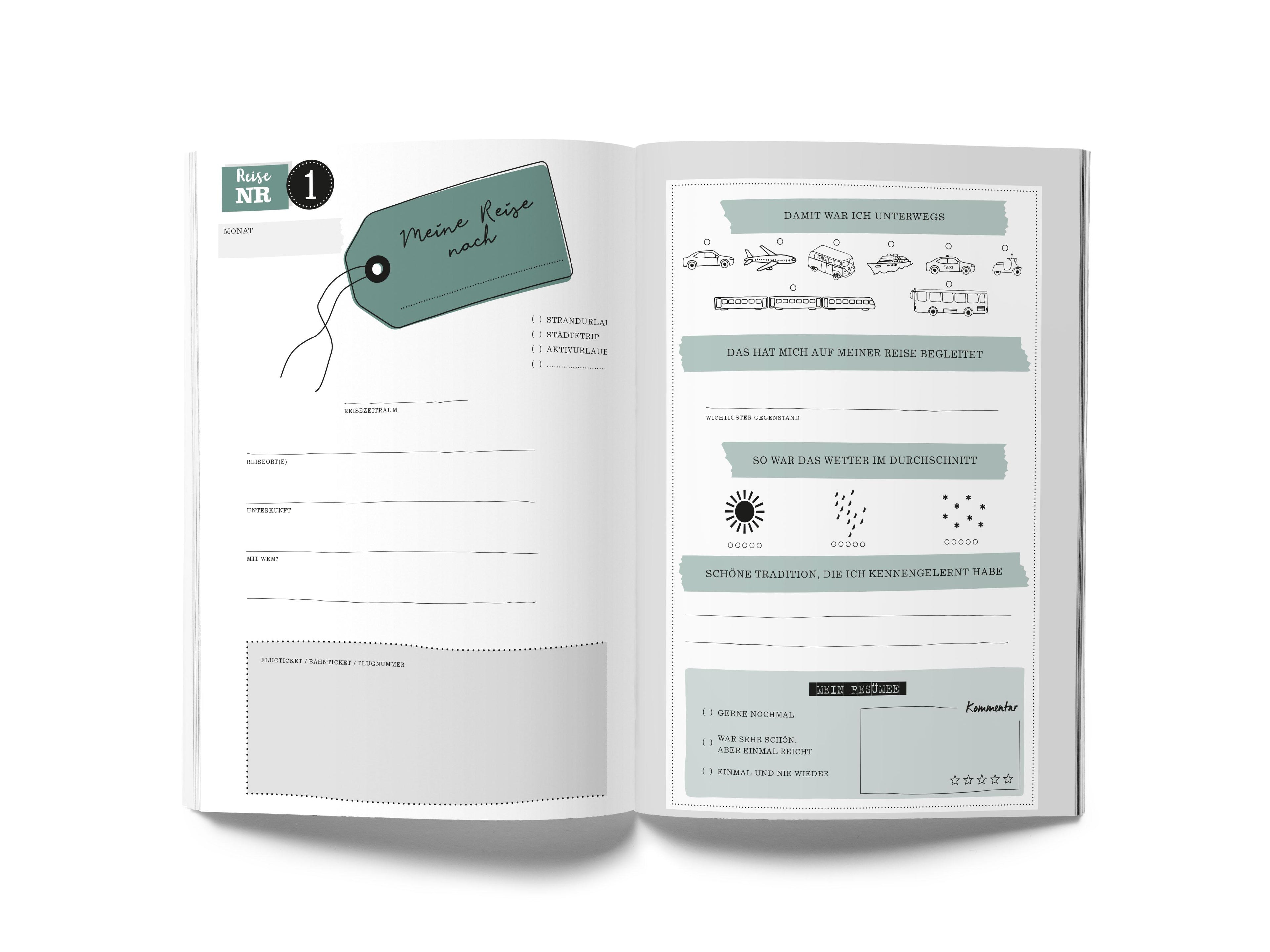 GuideMe Reisetagebuch Travel Memories \"Mein Jahr\"