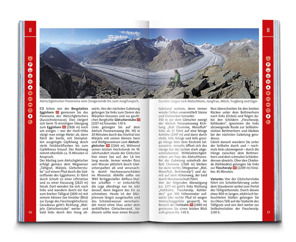 KOMPASS Wanderführer Wallis, 80 Touren mit Extra-Tourenkarte