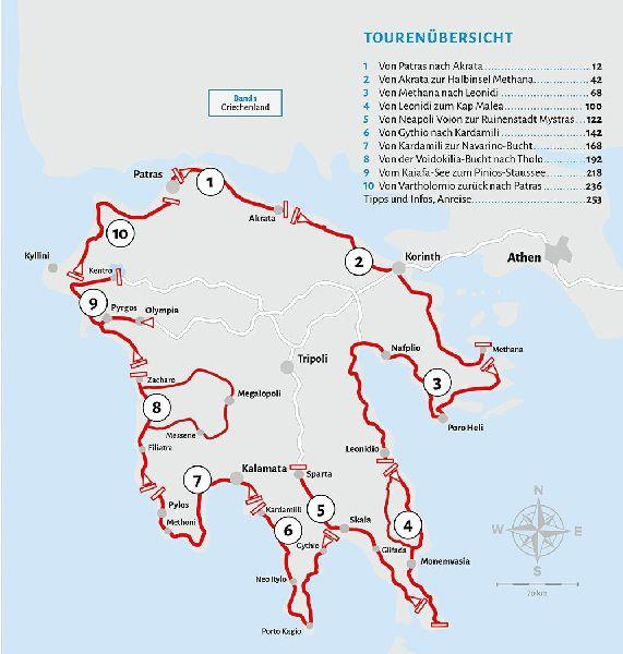 Entdeckertouren mit dem Wohnmobil Peloponnes