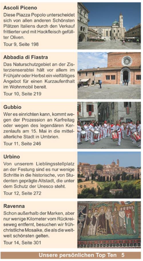 Entdeckertouren mit dem Wohnmobil Umbrien und Marken