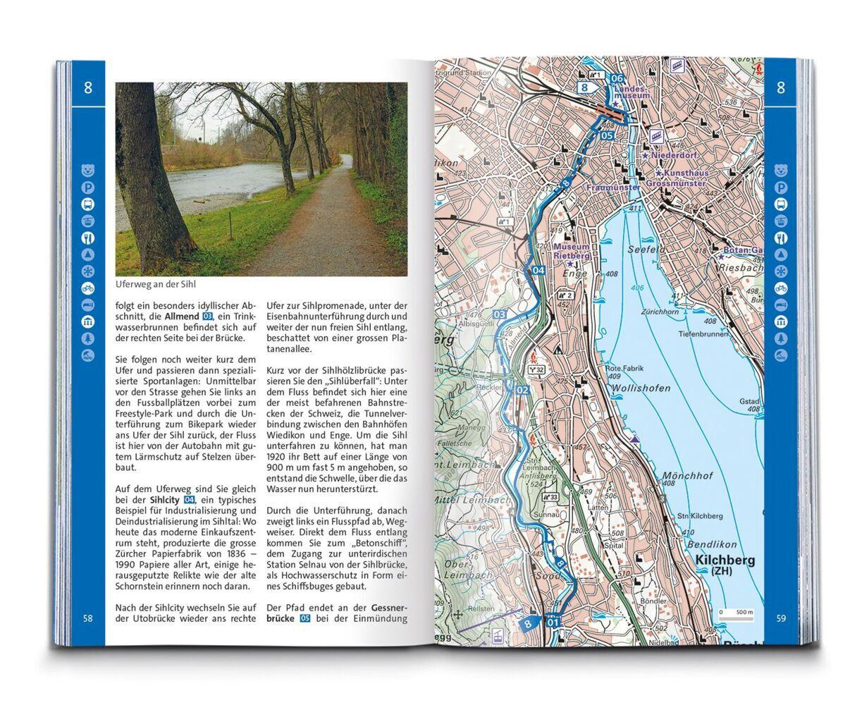 KOMPASS Wanderführer Zürich, Zürichsee, 50 Touren