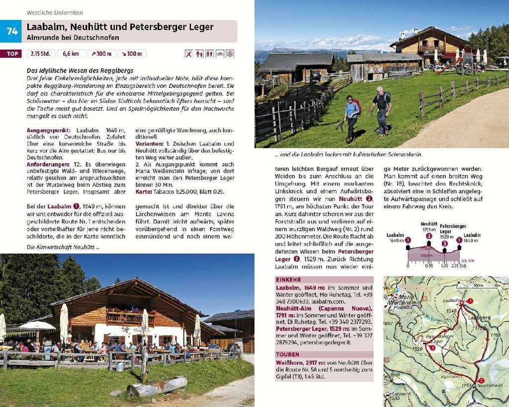 Wandern zu Almen & Hütten - Südtirol Ost